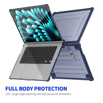 For MacBook Air 15.3 A2941 ENKAY Hat-Prince 3 in 1 Protective Bracket Case Cover Hard Shell with TPU Keyboard Film / PET Screen Protector, Version:US(Purple) - MacBook Air Cases by ENKAY | Online Shopping South Africa | PMC Jewellery | Buy Now Pay Later Mobicred