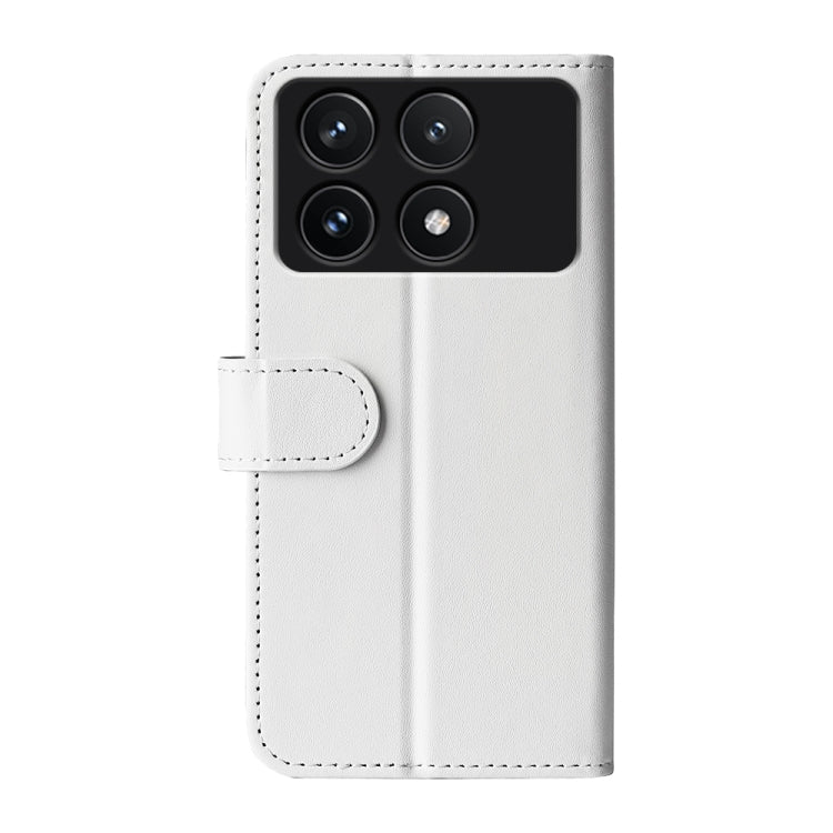 For Xiaomi Redmi K70 R64 Texture Horizontal Flip Leather Phone Case(White) - K70 Cases by PMC Jewellery | Online Shopping South Africa | PMC Jewellery | Buy Now Pay Later Mobicred