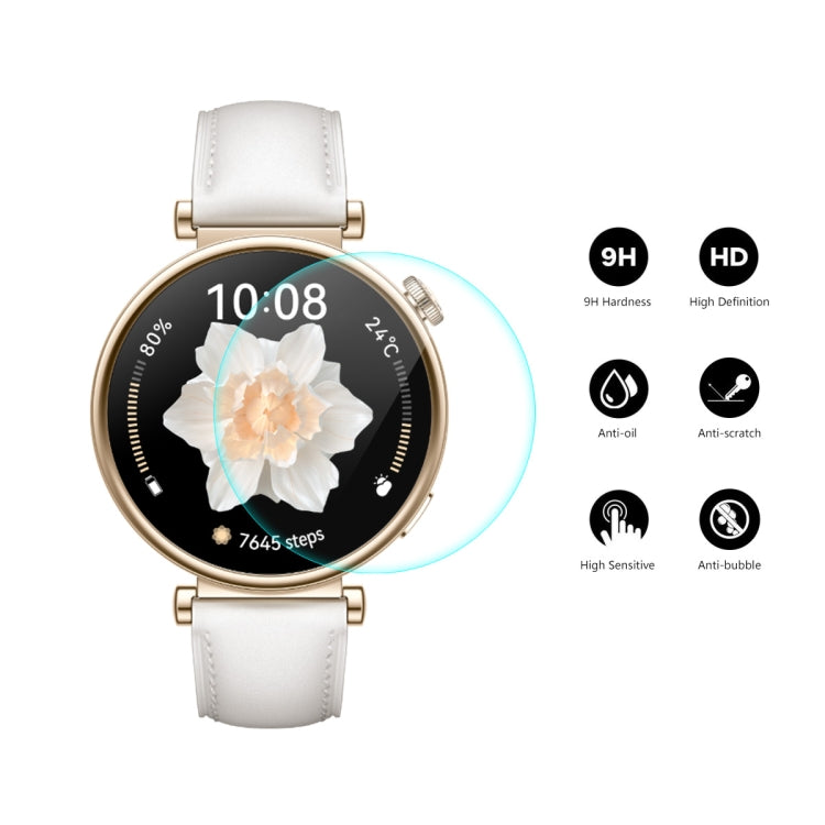 For Huawei Watch GT 4 41mm 10pcs ENKAY Hat-Prince 0.2mm 9H Tempered Glass Screen Protector Watch Film - Screen Protector by ENKAY | Online Shopping South Africa | PMC Jewellery