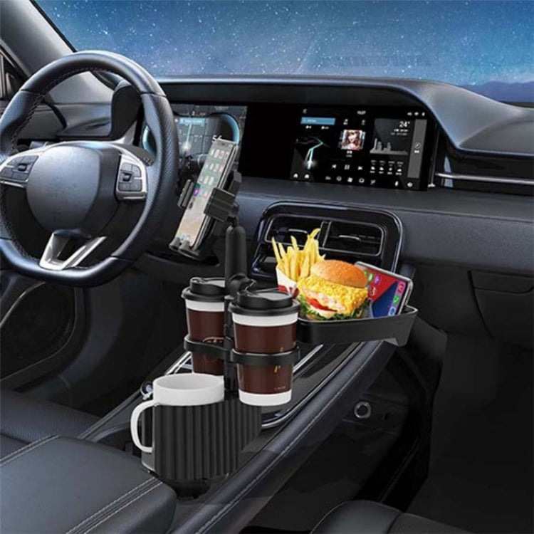 A06 Multifunctional Car Cup Mug Bottle Holder Mobile Phone Mount Stand Food Snack Tray Table(Green) - Car Drink Holders by PMC Jewellery | Online Shopping South Africa | PMC Jewellery | Buy Now Pay Later Mobicred