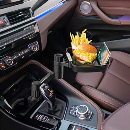 D09 Mobile Phone Stand Plastic Car Cup Holder Mount Food Snack Rotation Tray - Car Drink Holders by PMC Jewellery | Online Shopping South Africa | PMC Jewellery | Buy Now Pay Later Mobicred