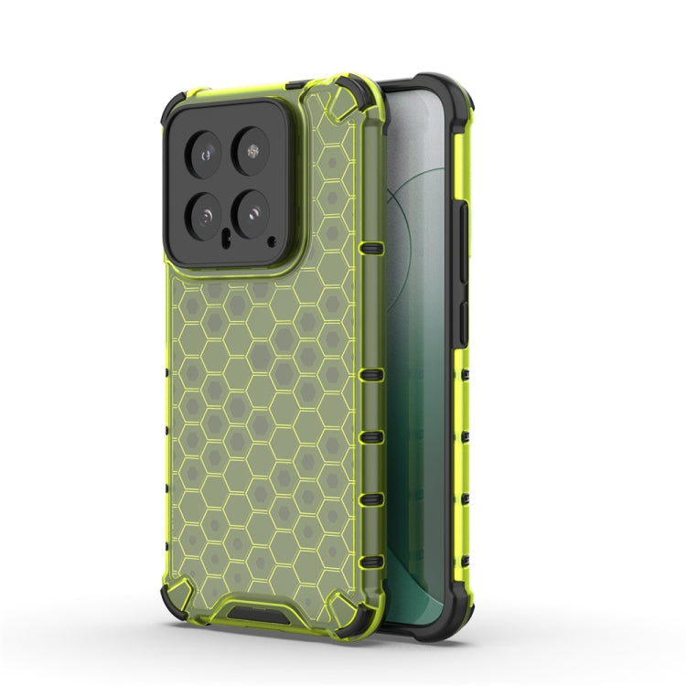 For Xiaomi 14 Shockproof Honeycomb Phone Case(Green) - 14 Cases by PMC Jewellery | Online Shopping South Africa | PMC Jewellery | Buy Now Pay Later Mobicred