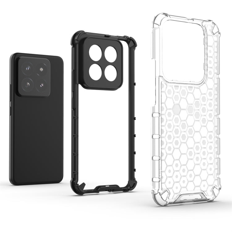 For Xiaomi 14 Pro Shockproof Honeycomb Phone Case(White) - 14 Pro Cases by PMC Jewellery | Online Shopping South Africa | PMC Jewellery | Buy Now Pay Later Mobicred