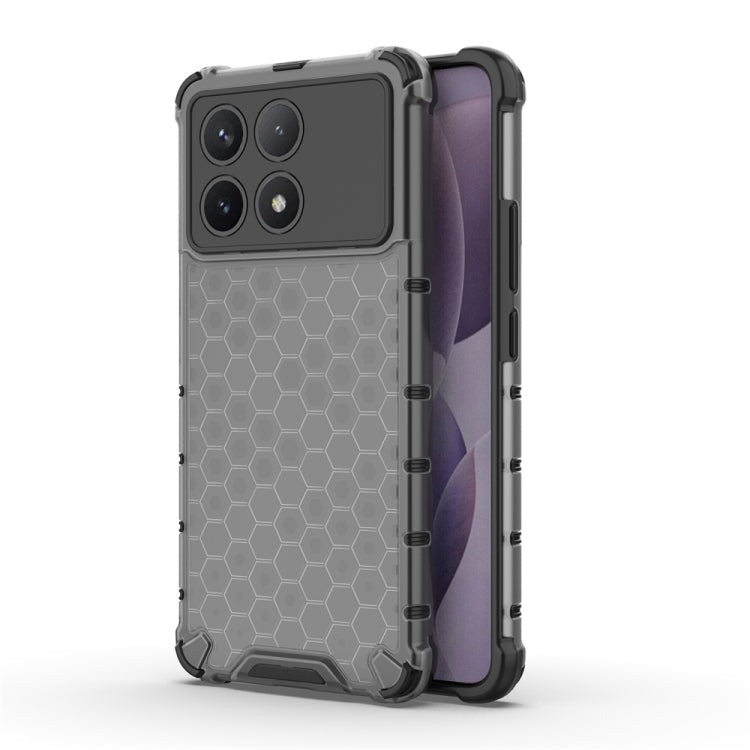 For Xiaomi Poco X6 Pro Shockproof Honeycomb Phone Case(Black) - Xiaomi Cases by PMC Jewellery | Online Shopping South Africa | PMC Jewellery | Buy Now Pay Later Mobicred