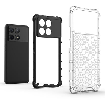 For Xiaomi Poco X6 Pro Shockproof Honeycomb Phone Case(Black) - Xiaomi Cases by PMC Jewellery | Online Shopping South Africa | PMC Jewellery | Buy Now Pay Later Mobicred