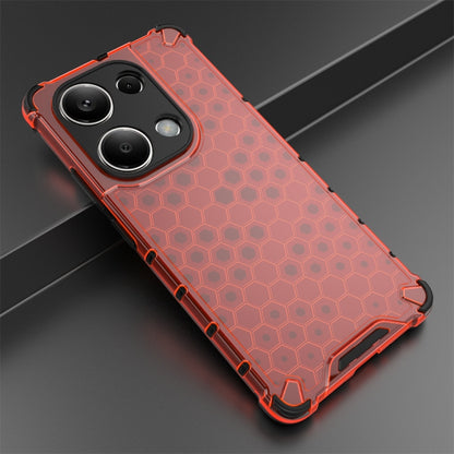 For Redmi Note 13 Pro 4G Shockproof Honeycomb Phone Case(Red) - Note 13 Pro Cases by PMC Jewellery | Online Shopping South Africa | PMC Jewellery | Buy Now Pay Later Mobicred