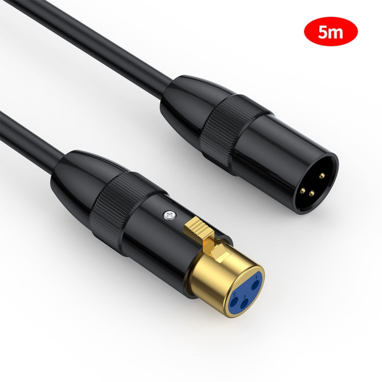 JUNSUNMAY XLR Male to Female Mic Cord 3 Pin Audio Cable Balanced Shielded Cable, Length:5m - Microphone Audio Cable & Connector by JUNSUNMAY | Online Shopping South Africa | PMC Jewellery | Buy Now Pay Later Mobicred