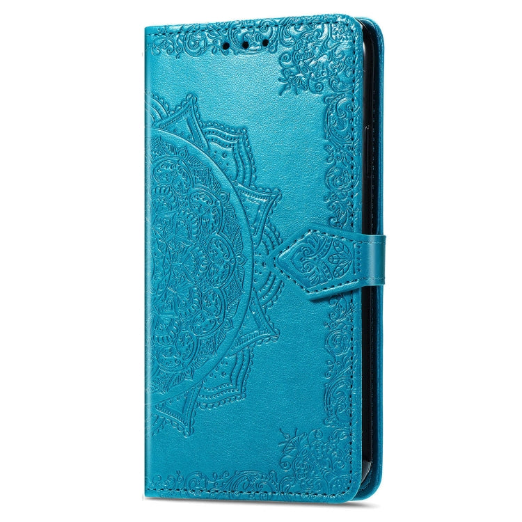 For Xiaomi Redmi K70 Pro Mandala Flower Embossed Leather Phone Case(Blue) - K70 Pro Cases by PMC Jewellery | Online Shopping South Africa | PMC Jewellery | Buy Now Pay Later Mobicred