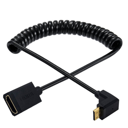 JUNSUNMAY 4K 60Hz Mini HDMI Male to HDMI 2.0V Female Spring Cable, Length:1.8m(Straight) - Cable by JUNSUNMAY | Online Shopping South Africa | PMC Jewellery | Buy Now Pay Later Mobicred