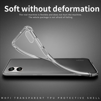 For Sony Xperia 5 V MOFI Ming Series Ultra-thin TPU Phone Case(Transparent) - Sony Cases by MOFI | Online Shopping South Africa | PMC Jewellery