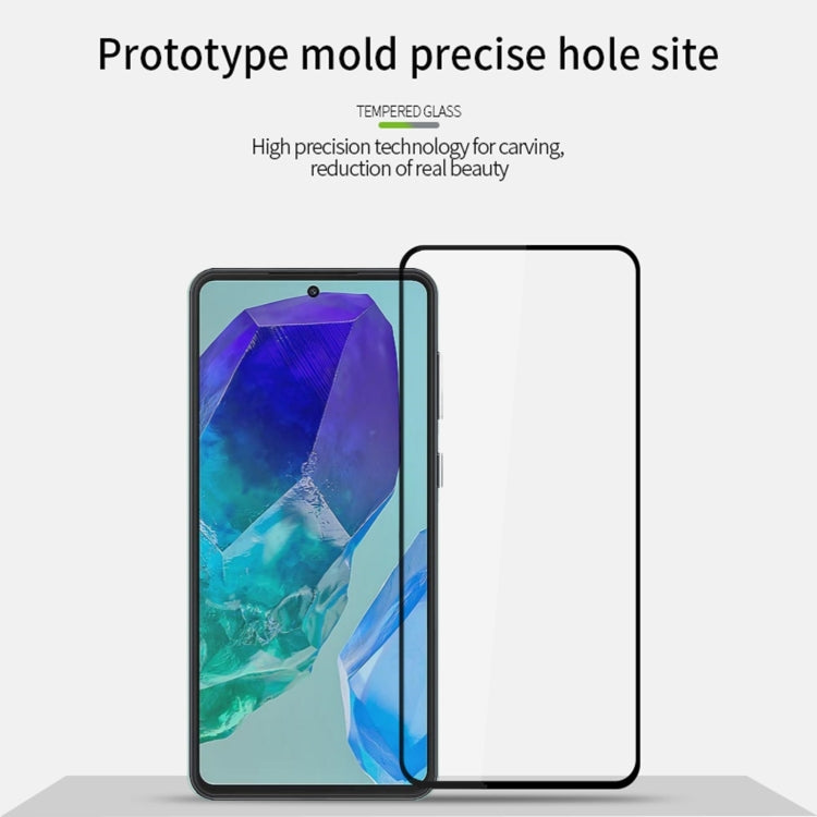 For Samsung Galaxy M55 MOFI 9H 2.5D Full Screen Tempered Glass Film(Black) - Galaxy Tempered Glass by MOFI | Online Shopping South Africa | PMC Jewellery