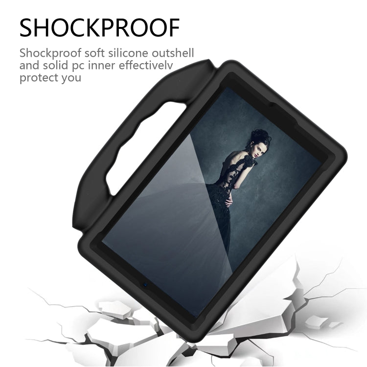 For Samsung Galaxy Tab A9 X110 Thumb Bracket EVA Shockproof Tablet Case(Black) - Galaxy Tab A9 by PMC Jewellery | Online Shopping South Africa | PMC Jewellery