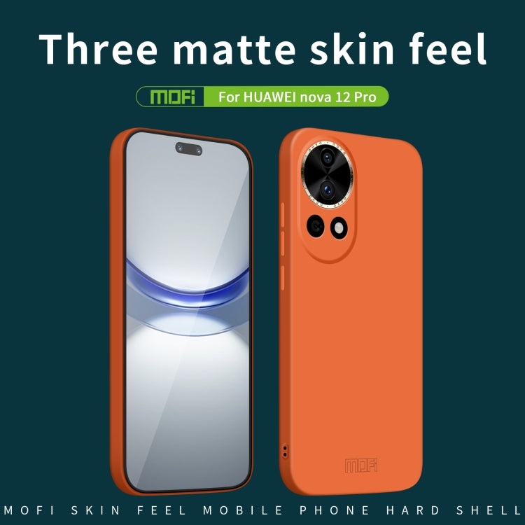 For Huawei Nova 12 Pro / 12 Ultra MOFI Qin Series Skin Feel All-inclusive PC Phone Case(Green) - Huawei Cases by MOFI | Online Shopping South Africa | PMC Jewellery