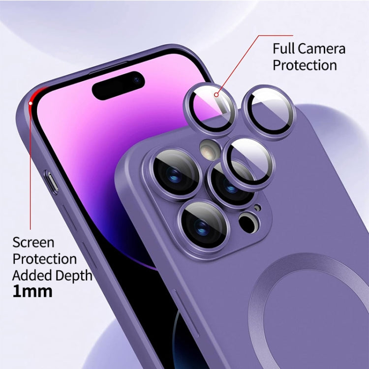 For iPhone 16 Pro ENKAY MagSafe Matte TPU Phone Case with Lens Film(Dark Grey) - iPhone 16 Pro Cases by ENKAY | Online Shopping South Africa | PMC Jewellery | Buy Now Pay Later Mobicred