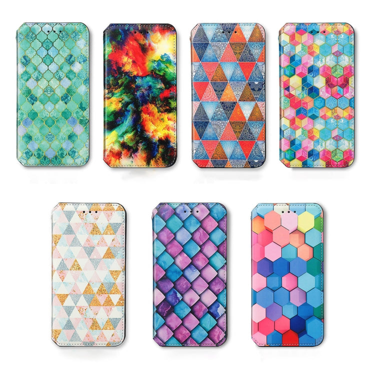 For Xiaomi Redmi Note 13 5G CaseNeo Colorful Magnetic Leather Phone Case(Emeralds) - Note 13 Cases by PMC Jewellery | Online Shopping South Africa | PMC Jewellery | Buy Now Pay Later Mobicred