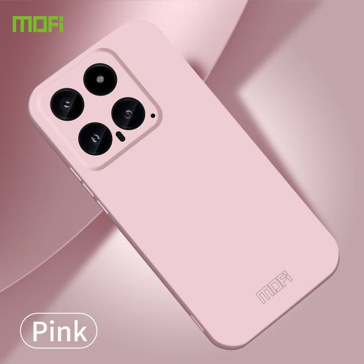 For Xiaomi 14 MOFI Qin Series Skin Feel All-inclusive PC Phone Case(Pink) - 14 Cases by MOFI | Online Shopping South Africa | PMC Jewellery