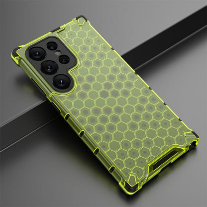 For Samsung Galaxy S24 Ultra 5G Shockproof Honeycomb Phone Case(Green) - Galaxy S24 Ultra 5G Cases by PMC Jewellery | Online Shopping South Africa | PMC Jewellery