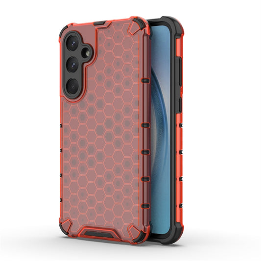 For Samsung Galaxy A55 Shockproof Honeycomb Phone Case(Red) - Galaxy Phone Cases by PMC Jewellery | Online Shopping South Africa | PMC Jewellery