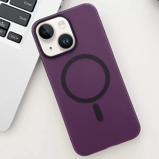 For iPhone 14 Ice Fog MagSafe PC Phone Case(Purple) - iPhone 14 Cases by PMC Jewellery | Online Shopping South Africa | PMC Jewellery