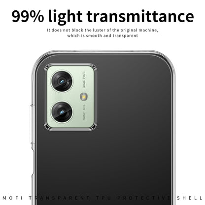 For Motorola Moto G54 MOFI Ming Series Ultra-thin TPU Phone Case(Transparent) - Motorola Cases by MOFI | Online Shopping South Africa | PMC Jewellery