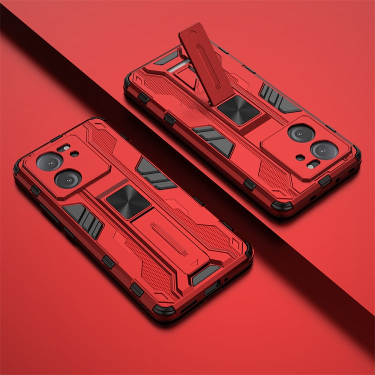 For Xiaomi 13T Supersonic Armor PC Hybrid TPU Phone Case(Red) - Xiaomi Cases by PMC Jewellery | Online Shopping South Africa | PMC Jewellery | Buy Now Pay Later Mobicred