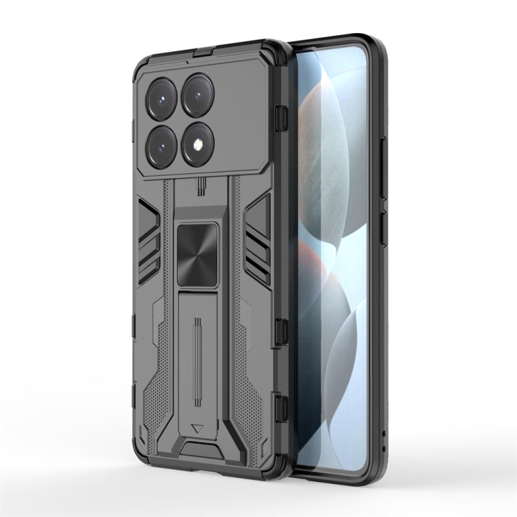 For Redmi K70E Supersonic Armor PC Hybrid TPU Phone Case(Black) - K70E Cases by PMC Jewellery | Online Shopping South Africa | PMC Jewellery | Buy Now Pay Later Mobicred