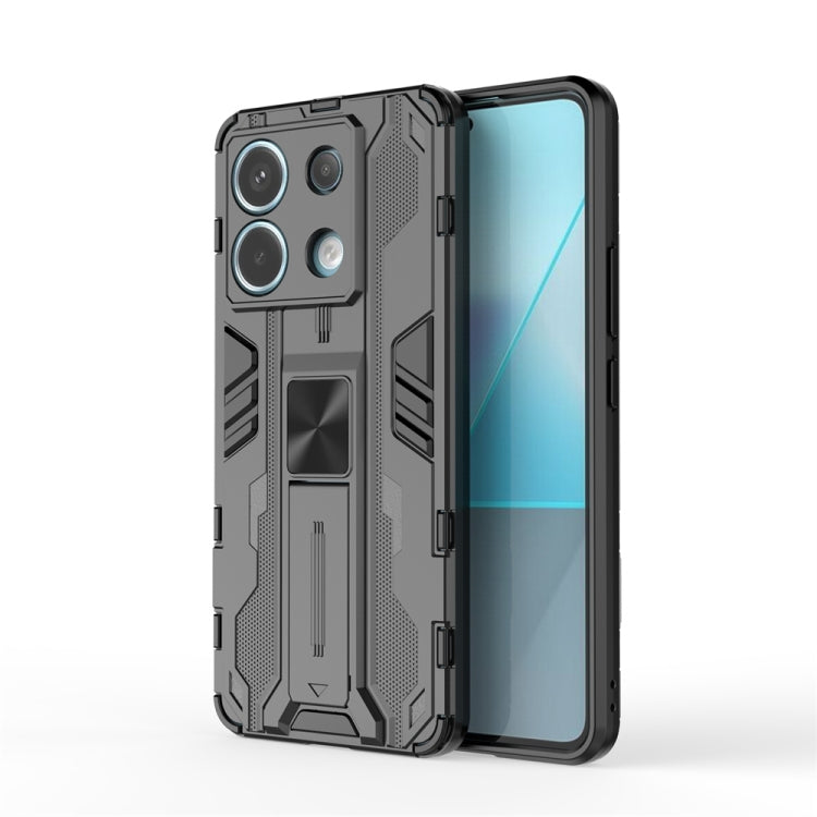 For Xiaomi Poco X6 Supersonic Armor PC Hybrid TPU Phone Case(Black) - Xiaomi Cases by PMC Jewellery | Online Shopping South Africa | PMC Jewellery | Buy Now Pay Later Mobicred