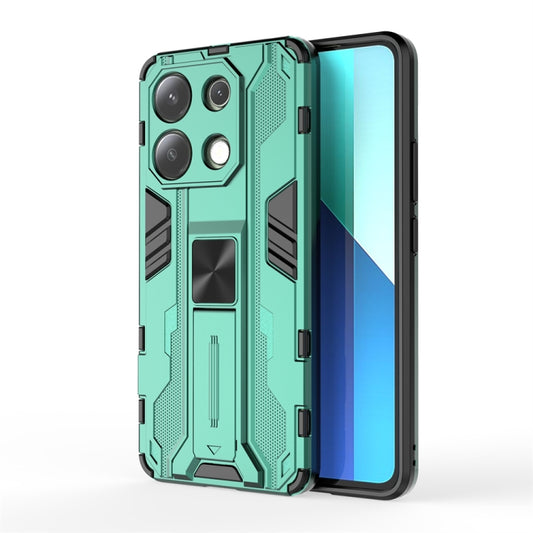 For Redmi Note 13 4G Supersonic Armor PC Hybrid TPU Phone Case(Green) - Note 13 Cases by PMC Jewellery | Online Shopping South Africa | PMC Jewellery | Buy Now Pay Later Mobicred