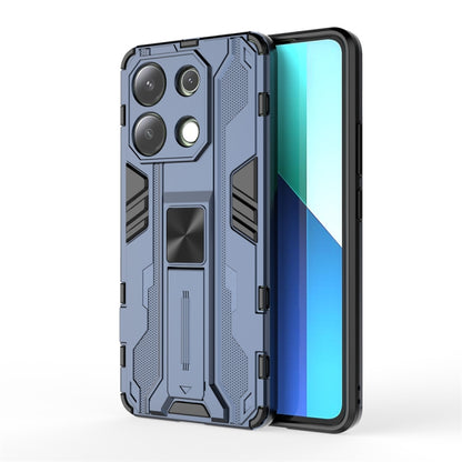 For Redmi Note 13 4G Supersonic Armor PC Hybrid TPU Phone Case(Blue) - Note 13 Cases by PMC Jewellery | Online Shopping South Africa | PMC Jewellery | Buy Now Pay Later Mobicred