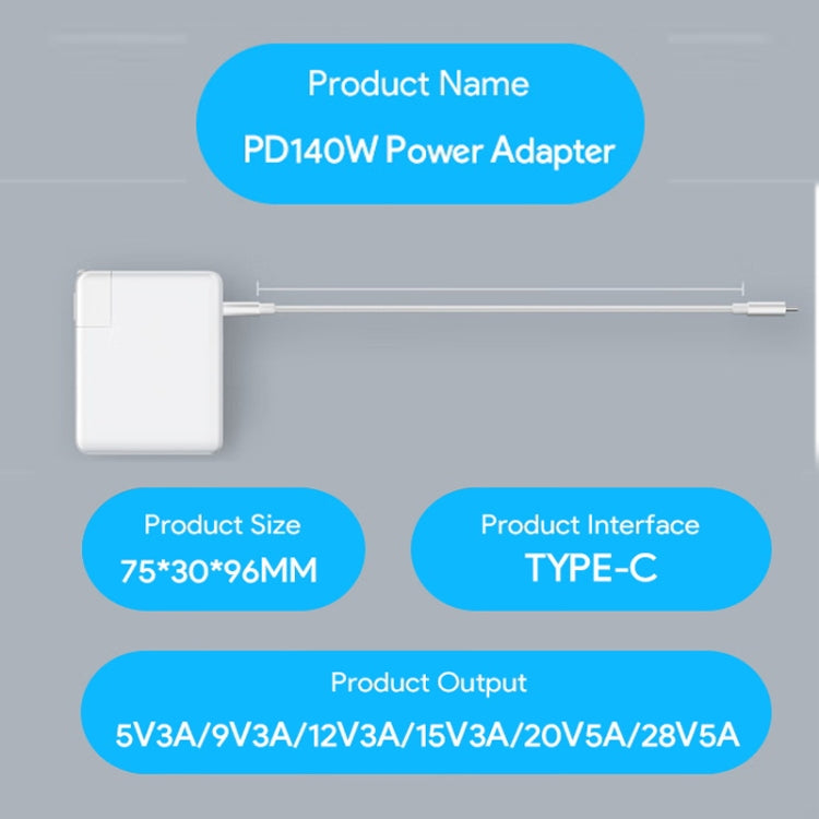 PD3.1 140W USB-C PD Laptop Power Adapter for Apple M1 / M2 MacBook Series AU Plug - Cable & Adapter by PMC Jewellery | Online Shopping South Africa | PMC Jewellery | Buy Now Pay Later Mobicred