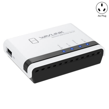 WAVLINK NU516U1 USB2.0 Wireless Printer Server With 10 / 100Mbps LAN / Bridge WiFi(AU Plug) - Printer Accessories by WAVLINK | Online Shopping South Africa | PMC Jewellery