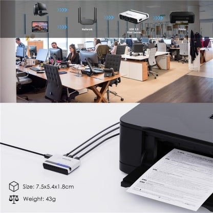 WAVLINK NU516U1 USB2.0 Wireless Printer Server With 10 / 100Mbps LAN / Bridge WiFi(AU Plug) - Printer Accessories by WAVLINK | Online Shopping South Africa | PMC Jewellery