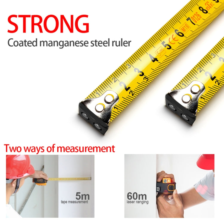 SNDWAY SW-TM60 60m Digital Rangefinder Laser Distance Meter Tape Multi-function Self-Locking Hand Tool Device - Laser Rangefinder by SNDWAY | Online Shopping South Africa | PMC Jewellery | Buy Now Pay Later Mobicred