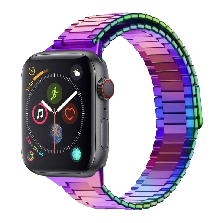 For Apple Watch Series 4 44mm Bamboo Magnetic Stainless Steel Metal Watch Strap(Color) - Watch Bands by PMC Jewellery | Online Shopping South Africa | PMC Jewellery