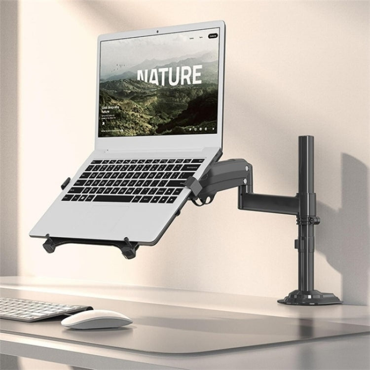 NB H100-FP For 10-17 inch Gas Spring Mechanism Full Motion Arm VESA Board Desktop Laptop Bracket - Laptop Stand by PMC Jewellery | Online Shopping South Africa | PMC Jewellery | Buy Now Pay Later Mobicred