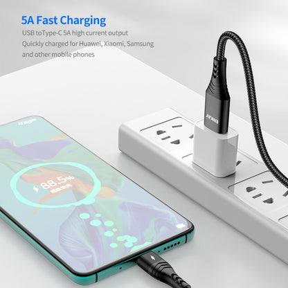 ENKAY 6-in-1 5A USB / Type-C to Type-C / 8 Pin / Micro USB Multifunction Fast Charging Cable, Cable Length:2m(Grey) - Multifunction Cable by ENKAY | Online Shopping South Africa | PMC Jewellery | Buy Now Pay Later Mobicred