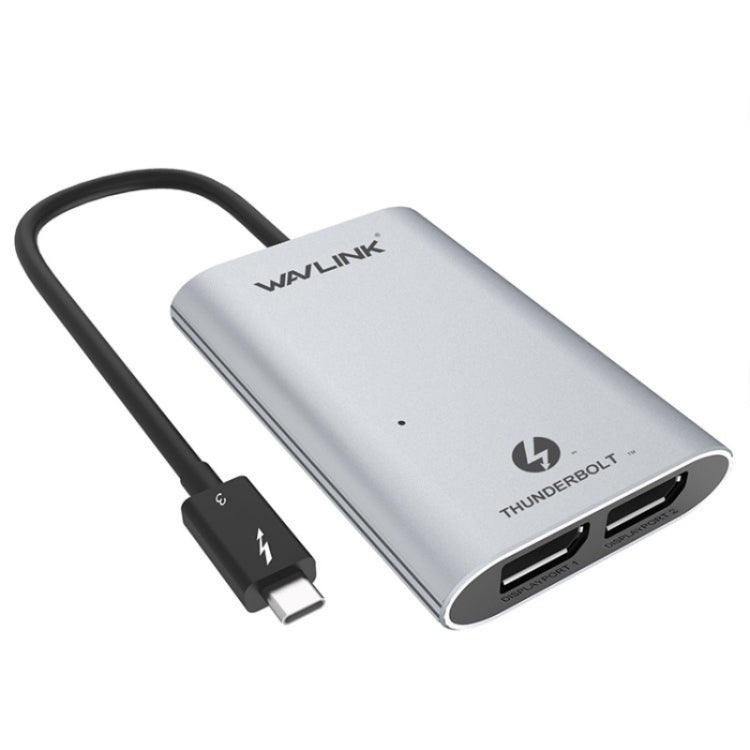 WAVLINK WL-UTA02D Thunderbolt 3 to Dual DisplayPort Adapter Converter Support 4K / 60Hz -  by WAVLINK | Online Shopping South Africa | PMC Jewellery | Buy Now Pay Later Mobicred