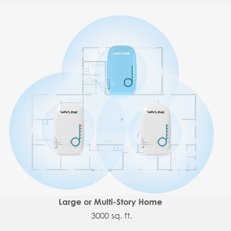 WAVLINK WN576K3 AC1200 Household WiFi Router Network Extender Dual Band Wireless Repeater, Plug:EU Plug - Wireless Routers by WAVLINK | Online Shopping South Africa | PMC Jewellery | Buy Now Pay Later Mobicred