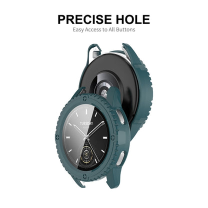 For Xiaomi Watch S3 ENKAY Hat-Prince Full Coverage PC + Tempered Glass Film Integrated Watch Case(Dark Green) - Watch Cases by ENKAY | Online Shopping South Africa | PMC Jewellery | Buy Now Pay Later Mobicred