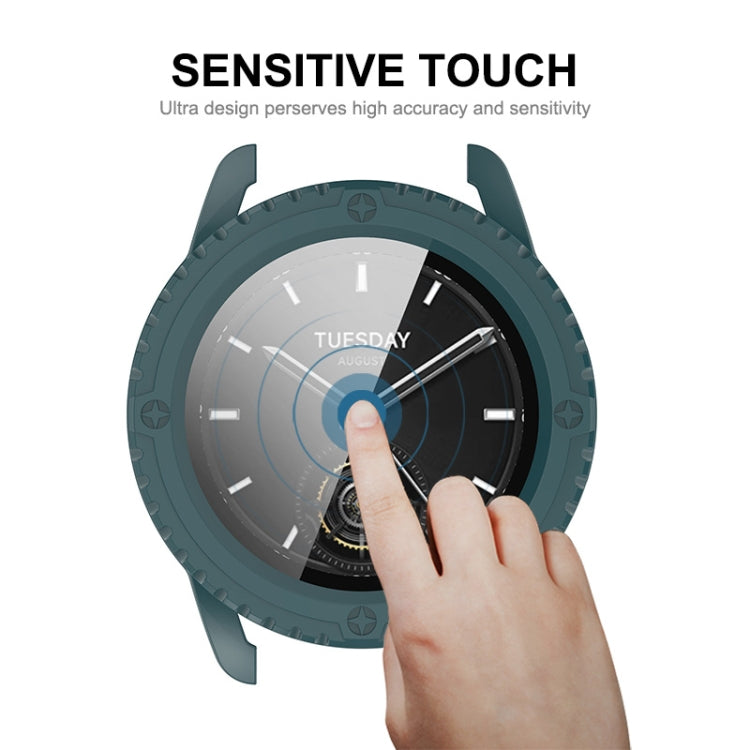 For Xiaomi Watch S3 ENKAY Hat-Prince Full Coverage PC + Tempered Glass Film Integrated Watch Case(Black) - Watch Cases by ENKAY | Online Shopping South Africa | PMC Jewellery | Buy Now Pay Later Mobicred