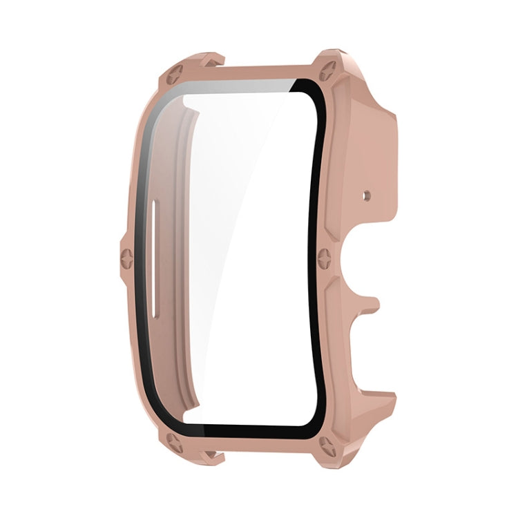 For OPPO Watch 4 Pro ENKAY Hat-Prince Full Coverage PC + Tempered Glass Film Integrated Watch Case(Pink) - Watch Case by ENKAY | Online Shopping South Africa | PMC Jewellery | Buy Now Pay Later Mobicred