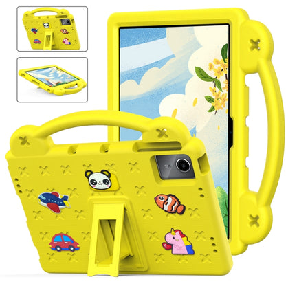 For Lenovo Tab M11 / Xiaoxin Pad 2024 Handle Kickstand Children EVA Shockproof Tablet Case(Yellow) - Lenovo by PMC Jewellery | Online Shopping South Africa | PMC Jewellery | Buy Now Pay Later Mobicred