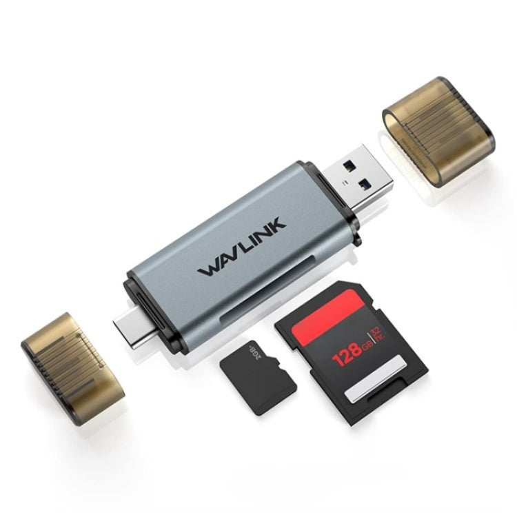 WAVLINK WL-CR3002 Multi-Function Mini Aluminum Alloy Shell Type-C+USB3.0 SD/TF Card Reader -  by PMC Jewellery | Online Shopping South Africa | PMC Jewellery | Buy Now Pay Later Mobicred