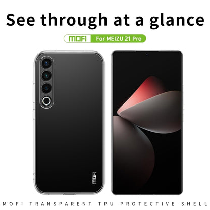 For Meizu 21 Pro MOFI Ming Series Transparent Ultra-thin TPU Phone Case(Transparent) - Meizu by MOFI | Online Shopping South Africa | PMC Jewellery