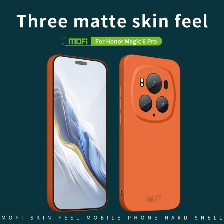 For Honor Magic6 Pro MOFI Qin Series Skin Feel All-inclusive PC Phone Case(Blue) - Honor Cases by MOFI | Online Shopping South Africa | PMC Jewellery