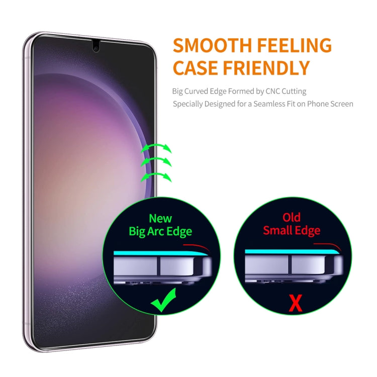 For Samsung Galaxy S24 5G 10pcs ENKAY 0.18mm High Aluminum-silicon Tempered Glass Film, Support Ultrasonic Fingerprint Unclock - Galaxy S24 5G Tempered Glass by ENKAY | Online Shopping South Africa | PMC Jewellery | Buy Now Pay Later Mobicred