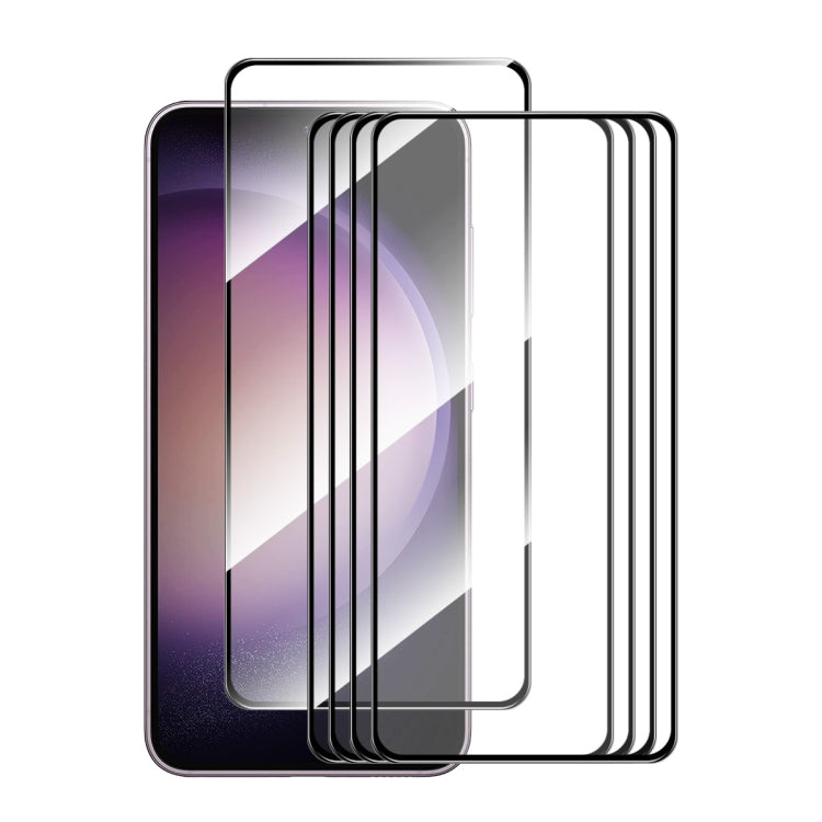 For Samsung Galaxy S24+ 5G 5pcs ENKAY Hat-Prince 0.18mm High Aluminum-silicon Tempered Glass Film, Support Ultrasonic Fingerprint Unclock - Galaxy S24+ 5G Tempered Glass by ENKAY | Online Shopping South Africa | PMC Jewellery | Buy Now Pay Later Mobicred