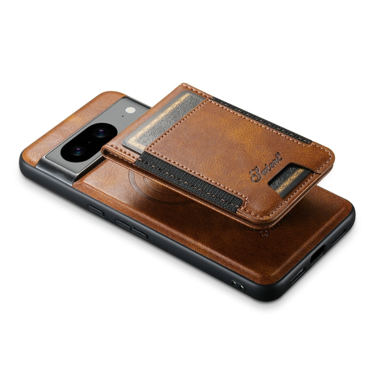 For Google Pixel 6 Pro Suteni H17 Oil Eax Leather Detachable Wallet Phone Case(Brown) - Google Cases by Suteni | Online Shopping South Africa | PMC Jewellery | Buy Now Pay Later Mobicred