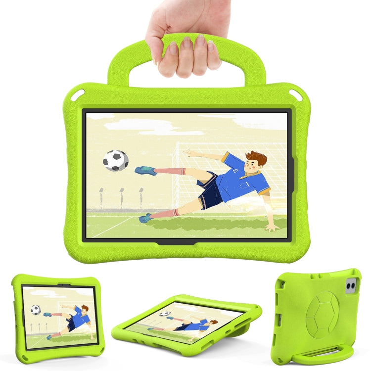 For Samsung Galaxy Tab S9 FE 11 X510 2023 Handle Football Shaped EVA Shockproof Tablet Case(Grass Green) - Galaxy Tab S9 FE by PMC Jewellery | Online Shopping South Africa | PMC Jewellery | Buy Now Pay Later Mobicred