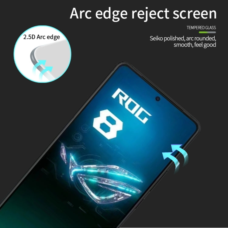 For ASUS ROG Phone 8 Pro MOFI 9H 2.5D Full Screen Tempered Glass Film(Black) - ASUS Tempered Glass by MOFI | Online Shopping South Africa | PMC Jewellery